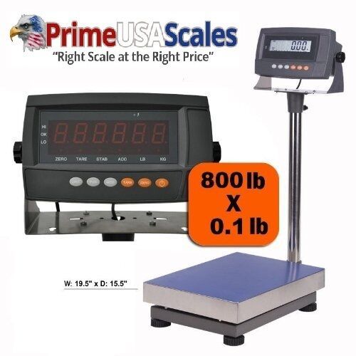 15&quot; x 19&quot; Platform DigiWeigh Shipping Scale 800 lb x .1 lb (DWP-800) - $249.00