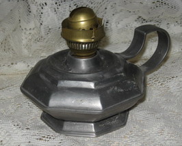 Oil Lamp Base-Pewter-Italy - £17.30 GBP