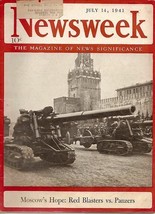 Newsweek 1941 July 14 Red Blasters Vs. Panzers - £12.72 GBP