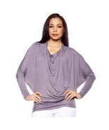 Queen Collection Draped Front Shirt Top Size M - $16.54 CAD