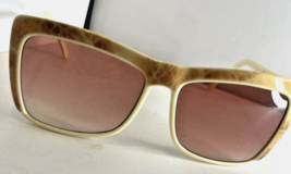 Emilio Pucci Sunglasses 874--8-EP09 Cream Brown Luxury - $33.25