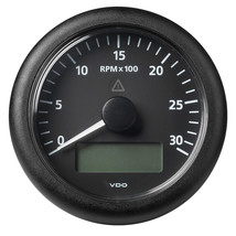 Veratron 3-3/8&quot; (85MM) ViewLine Tachometer w/Multi-Function Display - 0 to 3000  - £119.89 GBP