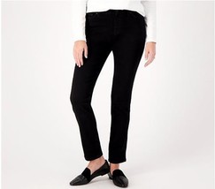 Denim &amp; Co. Canyon Retreat Easy Denim Jean (Black, Petite 4) A521478. - $17.78