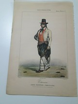 French lithographs customs america 1800 Hastler 1963 Rancher. Argentina - £38.15 GBP