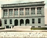 Vtg Postcard 1906 Menasha, Wisconsin - Elisha D. Smith Library Building - $6.09