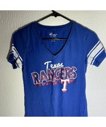 Texas Rangers Women’s V-Neck T-Shirt by GIII 4Her by Carl Banks - Size M - €17,11 EUR