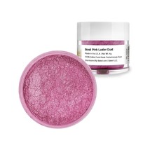 Bakell® 4g Rosé Pink Edible Luster Dust Pearlized Glitter - £7.90 GBP