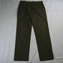 Gap 33 x 32 Green Straight Stretch Casual Mens Chino Pants - £17.52 GBP