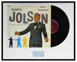 Al Jolson Signed Framed 16x20 Vintage Best Of Vinyl Record Album Display... - £195.73 GBP