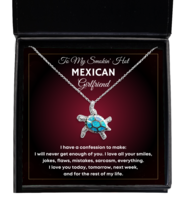 Mexican Girlfriend Necklace Gifts - Turtle Pendant Jewelry Valentines Day  - £39.27 GBP