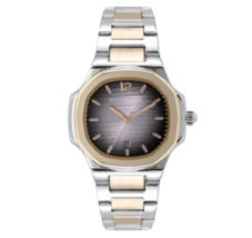 Men&#39;s Watch Waterproof Stainless Steel Quartz Classic Wristwatch Silver &amp; Gold - £38.16 GBP