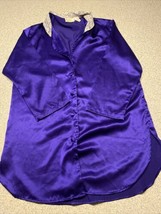 Vintage Gold Label Victoria’s Secret Purple Nightshirt with Lace Collar P/S - £12.87 GBP