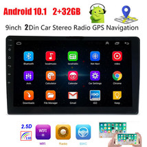 9&quot; Android 10.0 Double 2Din Car Stereo Radio Gps Wifi Mirror Link Player... - £93.47 GBP