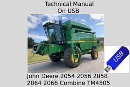 John Deere 2054 2056 2058 2064 2066 Combine Technical Manual TM4505 On USB - £19.00 GBP