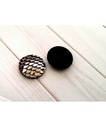 2 Mermaid Scale Cabochons 18mm Domed Dragon Scale Flat Back Fairy Tale S... - €1,69 EUR