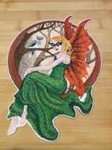 Embroidered Masquerade Fae Fairy with Mask Sew/Iron-On 8.23” x 5.78” inc... - $45.00