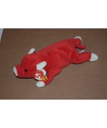 1995 TY Beanie Baby Snort The Bull W/ PVC Pellets And Style 4002 Error R... - $34.64