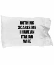 EzGift Italian Wife Pillowcase Funny Valentine Gift for Husband My Hubby Him Ita - £17.08 GBP