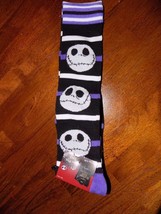 Jack Skellington Knee High Socks Stockings Nightmare Before Christmas Size 4/10 - £11.67 GBP