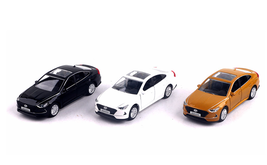1:38 4.75&quot; Korea Mini Car Hyundai Sonata DN8 Black / White / Gold - $31.03