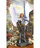 Ebros Large 18&quot;H Colorful Saint Archangel Michael Holding Sword &amp; Shield... - $180.89 CAD