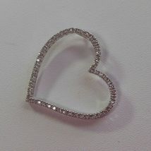 925 Sterling Silver Heart Pendant W/CZ Stones - $25.99