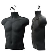 Only Hangers Upper Male Torso Form, Black 4pk - £59.24 GBP