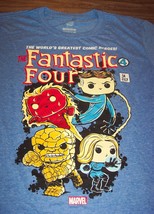 Fantastic Four Marvel Comics Funko Pop Tees T-Shirt Mens Medium The Thing Torch - £15.82 GBP