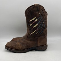 Brothers And Sons Mens Brown American Flag Lite Performance Western Boot Sz 12D - £79.11 GBP
