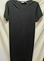 In Due Time Maternity Black Dress Basic Sz 8 100% Polyester Sheath - £10.91 GBP