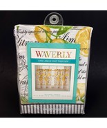 Waverly Lemon Zest 2 pc. Rod Pocket Window Tier Curtain Pair New - $492.52 MXN