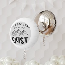 Floato™ Mylar Helium Balloon - Mountain Range Print - Motivation - Adven... - $30.90