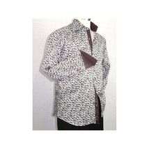 Men Shirt J.Valintin Turkey Usa Egyption Cotton Axxess Style 3T39-04 brown image 2