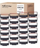 myCartridge 24 Pack ERC30 ERC-30 ERC 30 34 38 B/R Compatible with Ribbon - $49.82 CAD