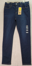 Levi&#39;s 720 Jeans Women Size 31 Dark Blue Denim High Rise Super Skinny Leg Pocket - £29.53 GBP