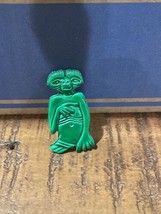 Vintage ET Extra Terrestrial Green Enamel Alien Lapel Pin-Denim Jacket Pin - £6.14 GBP