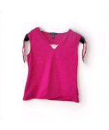 Lauren Ralph Lauren Tank Top Womens Large Pink 100% Cotton Narrow Rib Cr... - $17.15