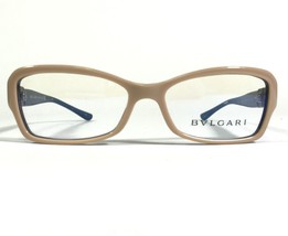 Bvlgari 4017-B 5003 Eyeglasses Frames Black Beige Cat Eye Full Rim 50-14-130 - $140.04