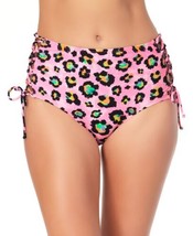 California Waves Juniors Side-Lace High Waist Bikini Bottoms, Medium, Multicolor - £11.14 GBP