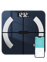 Digital Bathroom Fat Scale With High-Precision Sensor And Bmi, Muscle, And Water - £35.94 GBP