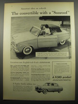 1955 Ford Zephyr-Six Convertible Ad - Smartest idea on wheels The conver... - £14.50 GBP