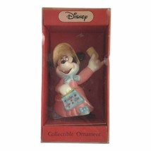 Disney Schmid Minnie Mouse Caroler Holiday Christmas Ornament Porcelain - £14.44 GBP