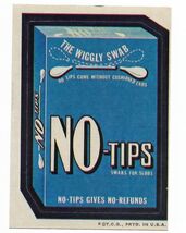 Topps Wacky Packages 1973 3rd series No-Tips tan back Q-Tips Parody - $14.99