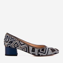 The Nampula Navy Crystal-Embellished Leather Women Pump image 5