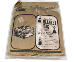Closet Aids Jumbo Blanket Bag Storage Easy Access Long Zipper Opening 3 ... - $12.57