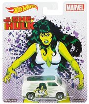 Hot Wheels - Custom &#39;77 Dodge Van: &#39;17 Pop Culture - Women Of Marvel *She-Hulk* - £12.06 GBP