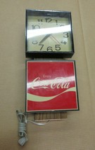 Vintage Enjoy Coca Cola Hanging Wall Clock Sign Advertisement C1 - £138.68 GBP
