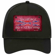 Call Me A Southern Girl Novelty Black Mesh License Plate Hat - £21.78 GBP