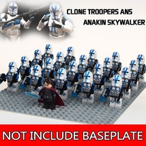 21pcs Clone Trooper Ans Anakin Skywalker Star Wars Mini Figures Blocks - £25.94 GBP