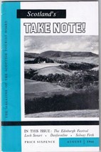 Scotland Take Note Magazine Tourist Board August 1966 34 Pages - $3.60